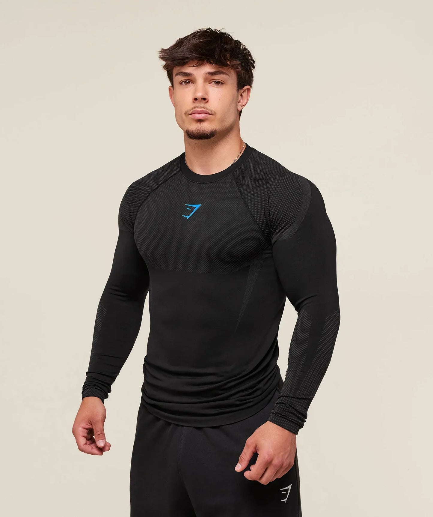 GYMSHARK ONYX 5.0 SEAMLESS LONG SLEEVE T-SHIRT