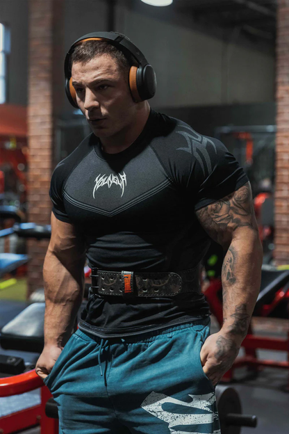 Warrior Compression Tees-Black