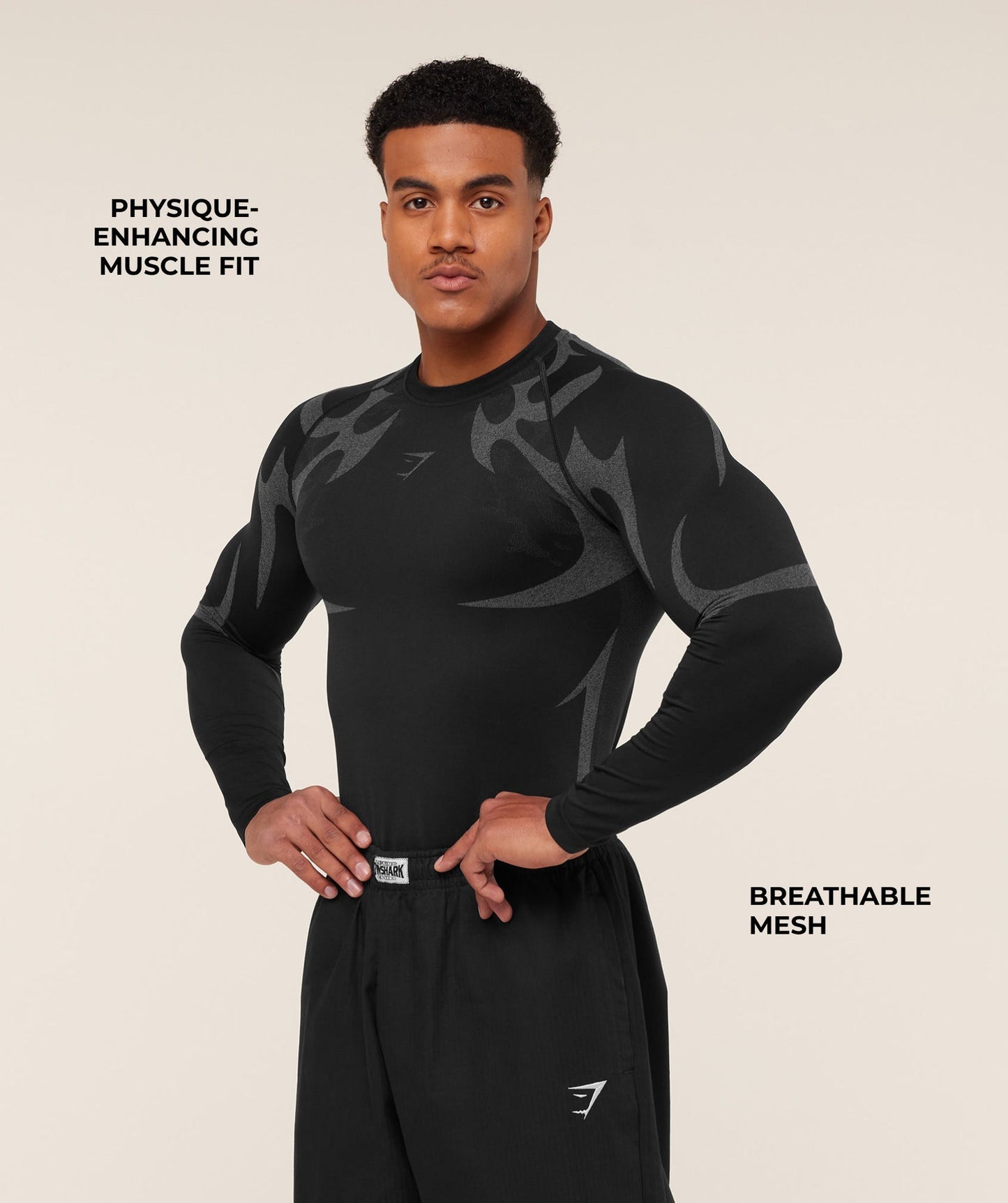 GYMSHARK STORM SEAMLESS LONG SLEEVE T-SHIRT