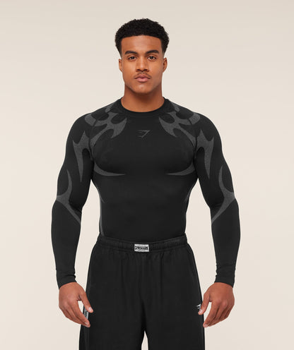 GYMSHARK STORM SEAMLESS LONG SLEEVE T-SHIRT