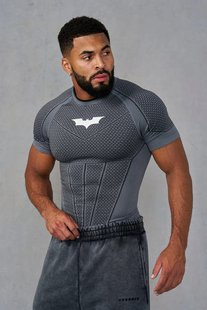 Batman Compression Tees-Dark Grey