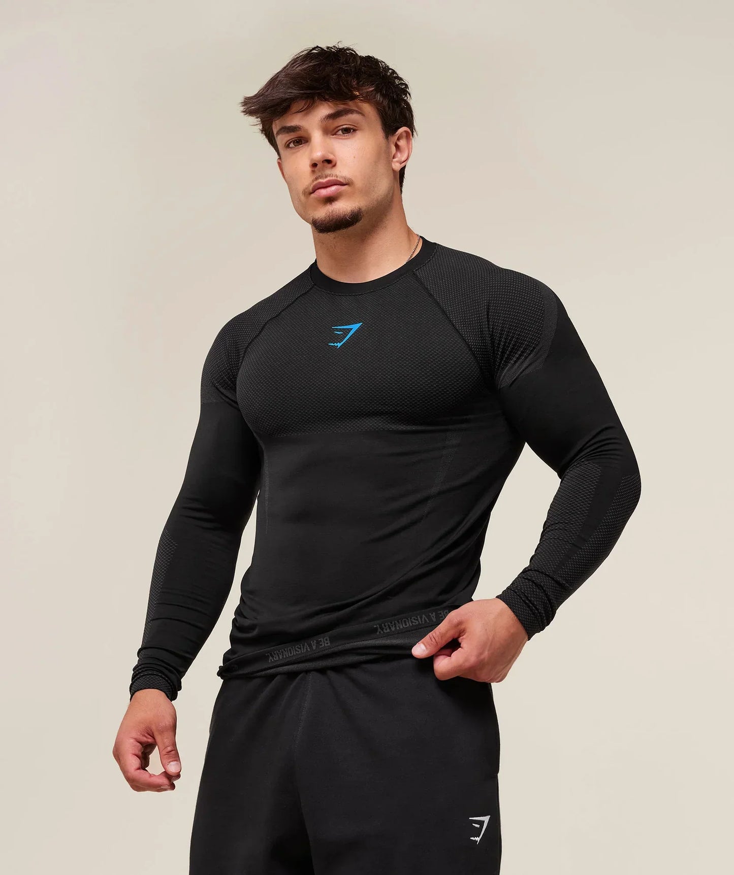 GYMSHARK ONYX 5.0 SEAMLESS LONG SLEEVE T-SHIRT
