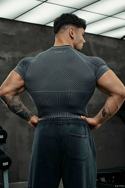 Batman Compression Tees-Dark Grey