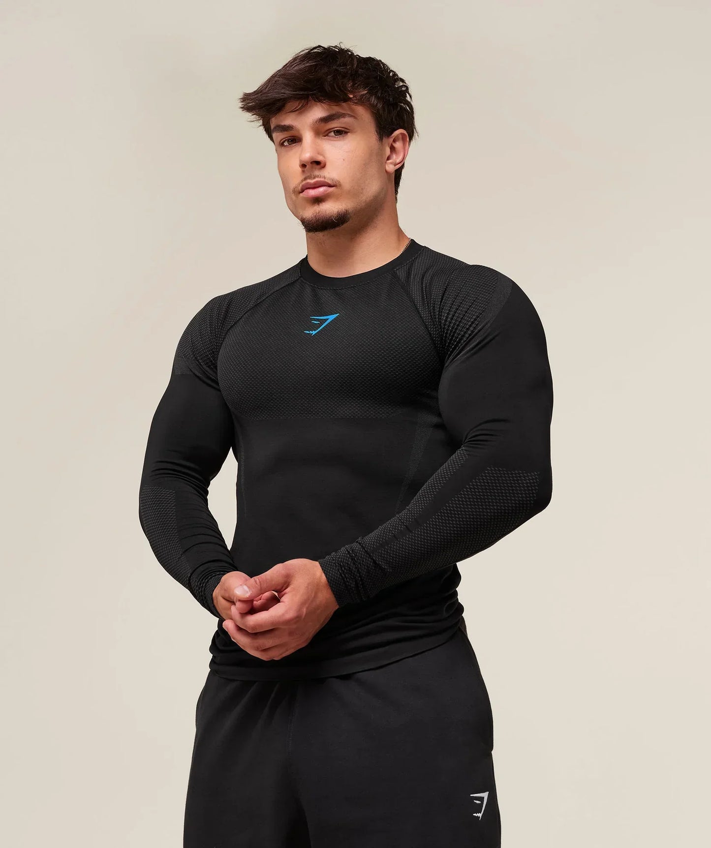GYMSHARK ONYX 5.0 SEAMLESS LONG SLEEVE T-SHIRT