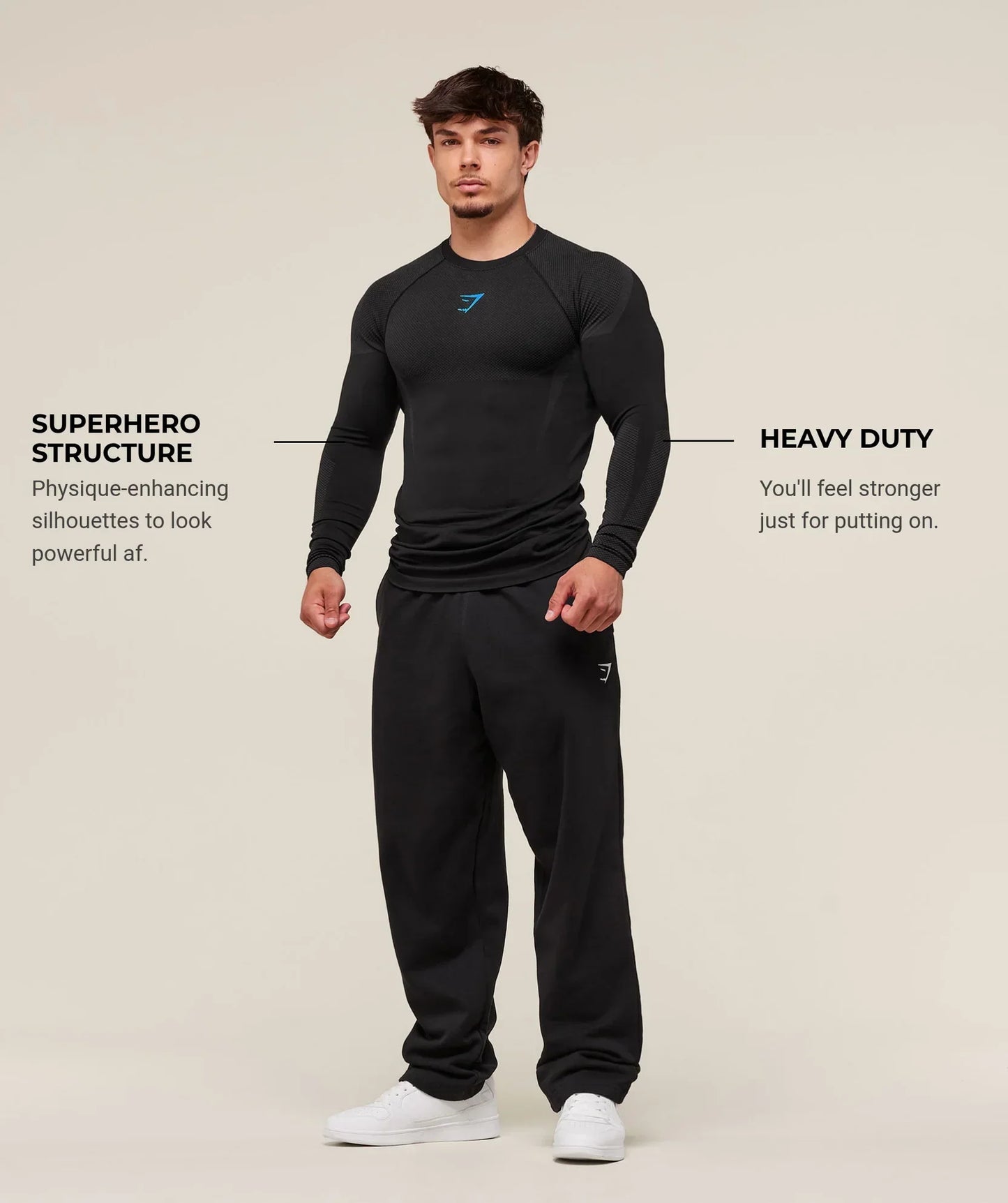 GYMSHARK ONYX 5.0 SEAMLESS LONG SLEEVE T-SHIRT