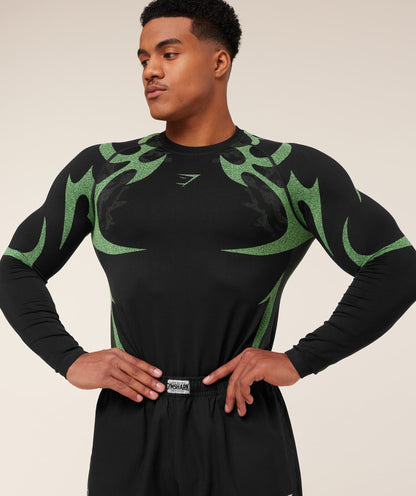 GYMSHARK STORM SEAMLESS LONG SLEEVE T-SHIRT