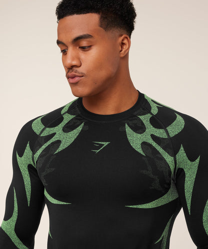 GYMSHARK STORM SEAMLESS LONG SLEEVE T-SHIRT