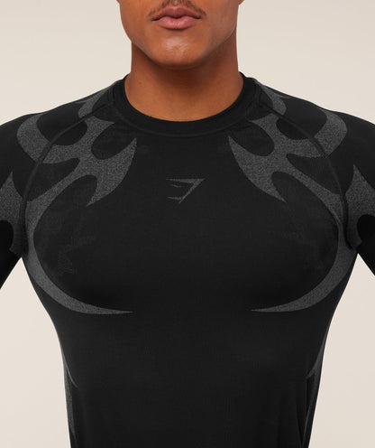 GYMSHARK STORM SEAMLESS LONG SLEEVE T-SHIRT