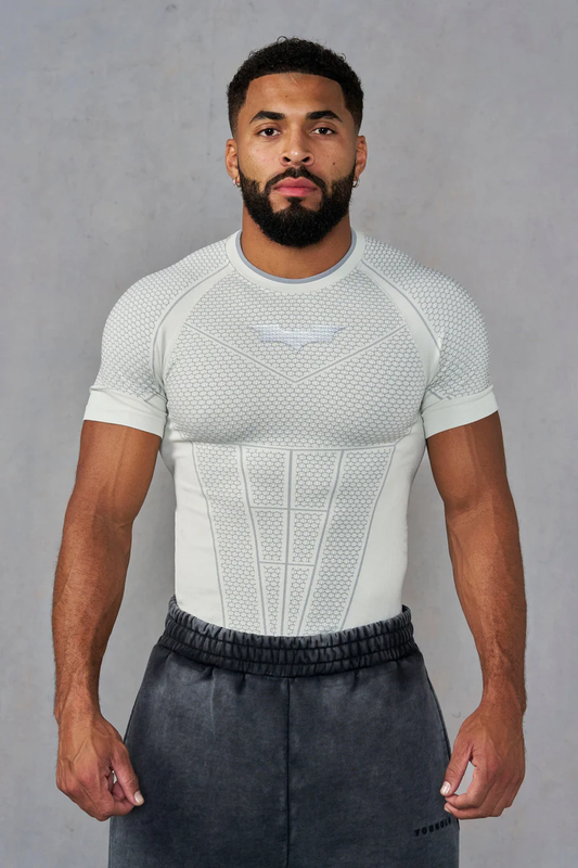Batman Compression Tees-Off-White